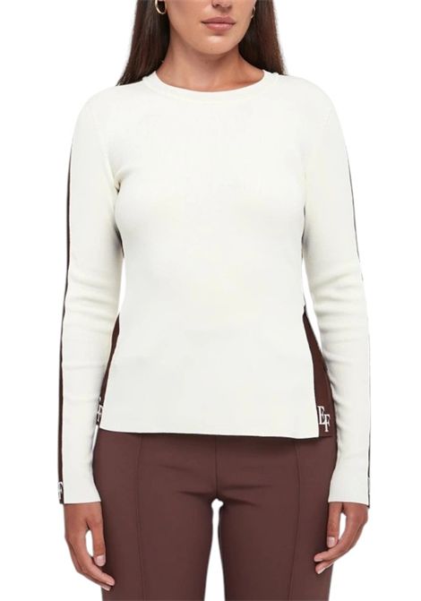 Viscose knit with shiny bands ELISABETTA FRANCHI | sweaters | MK03S56E2EG2